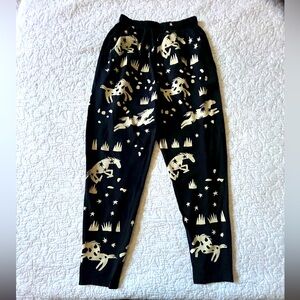 Vintage cotton fields by M. Mac Cotton Pants with Horse print Design Size L